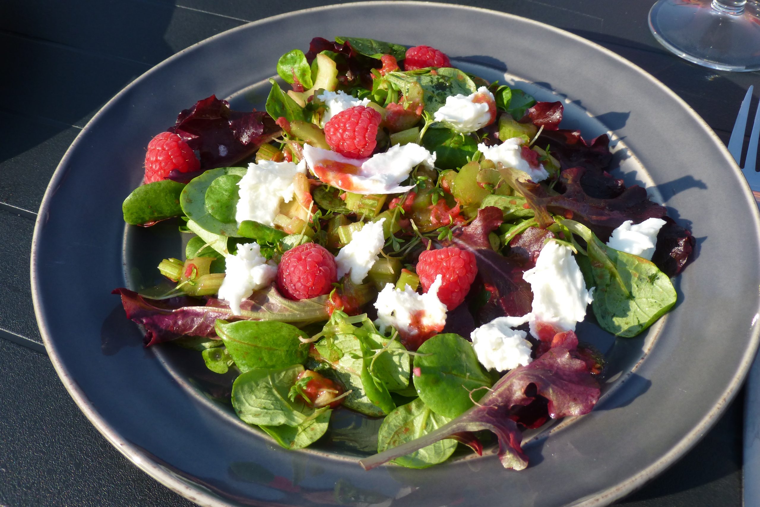 Summer Salad with Raspberries
